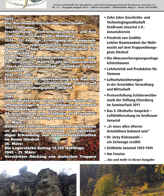 GEHEIMNIS JONASTAL Nr.11/ 2011